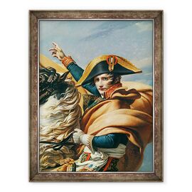 Tablou inramat - Jacques Louis David - Bonaparte Traversarea Alpilor ulei pe panza - - Roveli