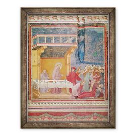 Tablou inramat - Giotto di Bondone - Sfantul Francisc prezice moartea unui cavaler in Celano - - Roveli