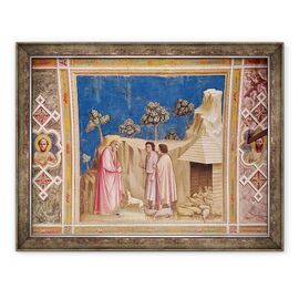 Tablou inramat - Giotto di Bondone - Ioachim printre pastori - - Roveli