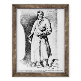 Tablou inramat - Diego Rodriguez de Silva y Velazquez - Aesop, imprimare realizata de Francisco de Goya y Lucientes - - Roveli