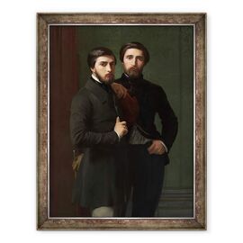 Tablou inramat - Hippolyte Flandrin - René-Charles Dassy si fratele sau Jean-Baptiste-Claude-Amédé Dassy - - Roveli