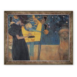 Tablou inramat - Gustav Klimt - Music Die Musik, 1895 - - Roveli