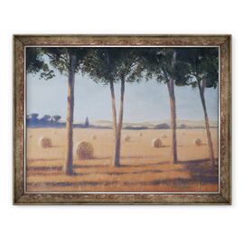 Tablou inramat - Lincoln Seligman - Baloti de fan si pini, Pienza - - Roveli