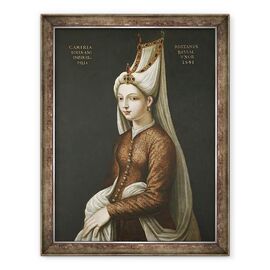 Tablou inramat - Scoala otomana - Haseki Hurem Sultan - - Roveli
