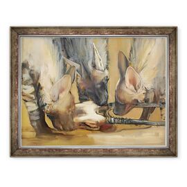Tablou inramat - Mark Adlington - Pachet Attack Tineri Hyaene Dungi - - Roveli