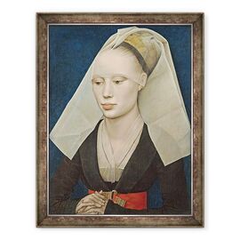 Tablou inramat - Rogier van der Weyden - Portretul unei doamne I - - Roveli