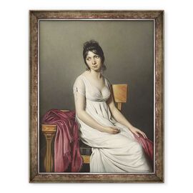 Tablou inramat - Jacques Louis David - Portretul unei tinere in Alb - - Roveli