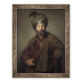 Tablou inramat - Rembrandt Harmensz van Rijn - Barbat in Costum Oriental - - Roveli