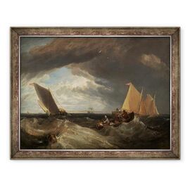 Tablou inramat - Joseph Mallord William Turner - Jonctiunea dintre Tamisa si Medway - - Roveli