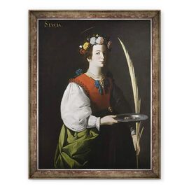 Tablou inramat - Francisco de Zurbaran - Sfanta Lucy - - Roveli