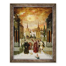 Tablou inramat - Antoine Caron - Dionisie Areopagitul Convertirea filozofilor pagani - - Roveli