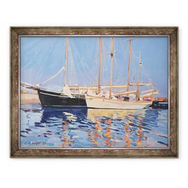 Tablou inramat - Jennifer Wright - Nave acostate de navigatie, Skagen, Danemarca - - Roveli