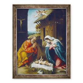 Tablou inramat - Lorenzo Lotto - Nasterea Domnului - - Roveli