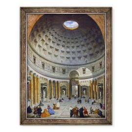 Tablou inramat - Giovanni Paolo Pannini - Interiorul Panteonului, Roma - - Roveli