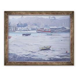 Tablou inramat - Jennifer Wright - Salcombe - Ziua Gri - Chei Pescarilor - - Roveli