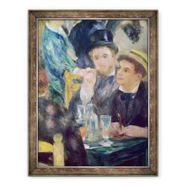 Tablou inramat - Pierre Auguste Renoir - Mingea de la Moulin de la Galette, detaliu a doi oameni asezati - - Roveli