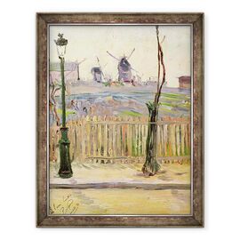 Tablou inramat - Paul Signac - Morile de vant de la Montmartre - - Roveli