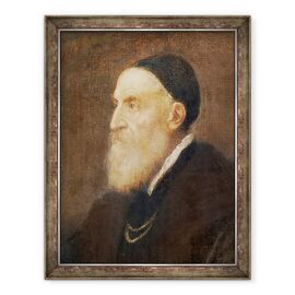 Tablou inramat - Titian - Autoportret detaliu al capului - - Roveli