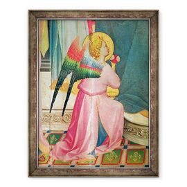 Tablou inramat - Fra Angelico - Fecioara intronata printre sfinti detaliu al unui inger - - Roveli