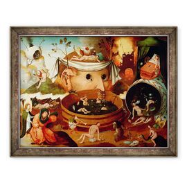 Tablou inramat - Hieronymus Bosch - Viziunea lui Tondal - - Roveli