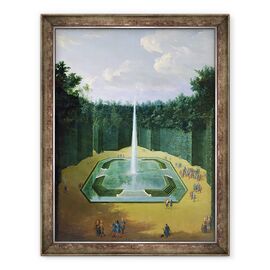 Tablou inramat - Pierre-Denis Martin - Vedere la Obeliscul Fantanii din Gradinile Versailles - - Roveli