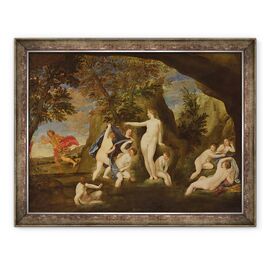 Tablou inramat - Francesco Albani - Actaeon se metamorfozeaza intr-un cerb - - Roveli