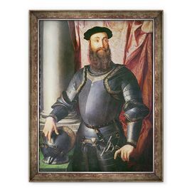 Tablou inramat - Agnolo di Cosimo Bronzino - Portretul lui Stefano Colonna, general al lui Carol al V-lea - - Roveli
