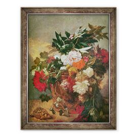 Tablou inramat - Thomas Couture - Buchet de Bujori - - Roveli