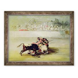 Tablou inramat - Francisco Jose de Goya y Lucientes - Caderea unui Picador de la calul sau sub un taur - - Roveli
