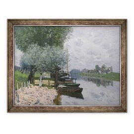Tablou inramat - Alfred Sisley - Sena la Bougival I - - Roveli