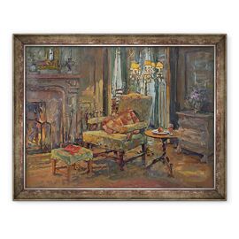 Tablou inramat - Susan Ryder - Lumina de foc Le Mairy - - Roveli