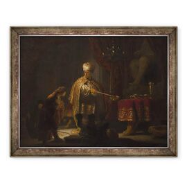 Tablou inramat - Rembrandt Harmensz van Rijn - Daniel si Cirus inaintea Idolului Bel - - Roveli