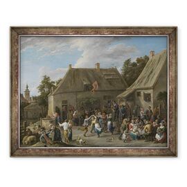 Tablou inramat - David Teniers the Younger - taran Kermis - - Roveli