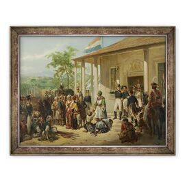 Tablou inramat - Nicholas Pieneman - Arestarea lui Diepo Negoro de catre general-locotenent Baron De Kock - - Roveli