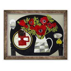 Tablou inramat - Vanessa Bowman - Anemone si Geometric Ulcior - - Roveli