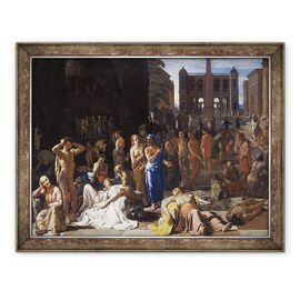 Tablou inramat - Michael Sweerts - Ciuma intr-un oras antic - - Roveli