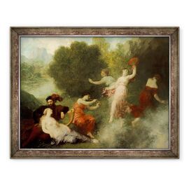 Tablou inramat - Ignace Henri Jean Fantin-Latour - Tannhäuser pe Venusberg - - Roveli