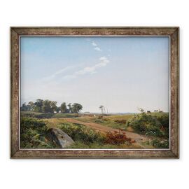 Tablou inramat - Johan Thomas Lundbye - Peisaj Zeelanda. Open Country in North Ze - - Roveli