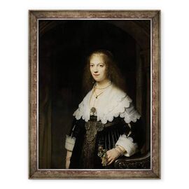 Tablou inramat - Rembrandt Harmensz van Rijn - Portretul unei femei, eventual Maria Trip - - Roveli