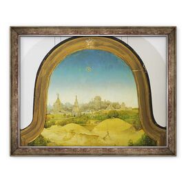Tablou inramat - Hieronymus Bosch - Adorarea Magilor, detalii de fundal - - Roveli