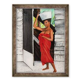 Tablou inramat - Ikahl Beckford - Drapat in rosu - - Roveli