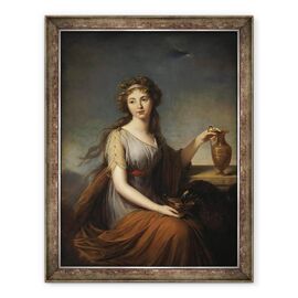 Tablou inramat - Elisabeth Louise Vigee-Lebrun - Portretul Annei Pitt, ca Hebe - - Roveli