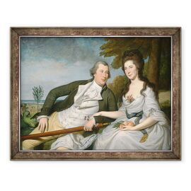 Tablou inramat - Charles Willson Peale - Benjamin si Eleanor Ridgely laming - - Roveli