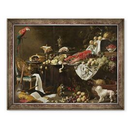 Tablou inramat - Adriaen van Utrecht - Banchet Natura moarta - - Roveli