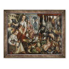 Tablou inramat - Joachim Beuckelaer - Bucataria bine aprovizionata - - Roveli