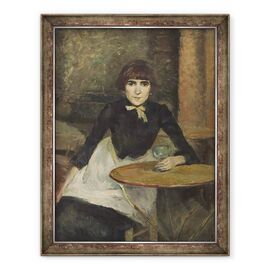 Tablou inramat - Henri de Toulouse-Lautrec - A la Bastille Jeanne Wenz - - Roveli