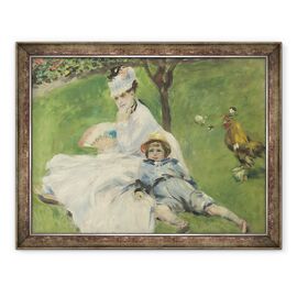 Tablou inramat - Pierre Auguste Renoir - Madame Monet si Fiul ei - - Roveli