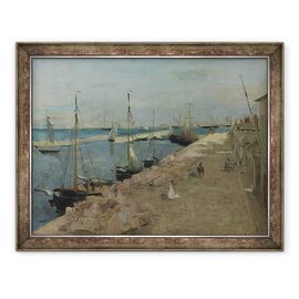 Tablou inramat - Berthe Morisot - Portul de la Cherbourg - - Roveli