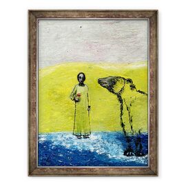 Tablou inramat - Gigi Sudbury - Trandafir dulce si Ursul Maro, 2005 - - Roveli