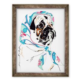 Tablou inramat - Jo Chambers - Pug In Pucci - - Roveli